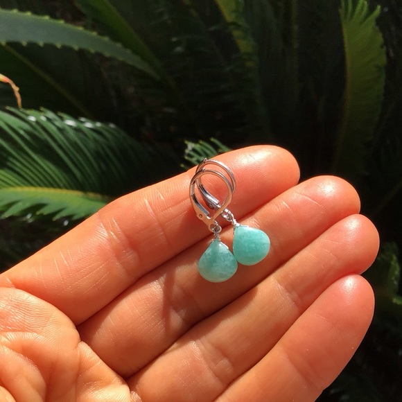 Amazonite Earrings Artisan Sundance Charm - Picture 4 of 7